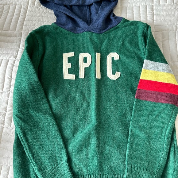 Gap kids size 6-7 hooded cotton/wool blend sweater - Picture 2 of 3